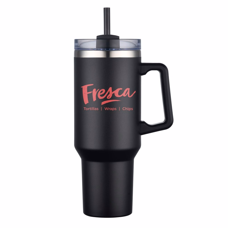 Aqueduct-III 40 Oz. Tumbler Mugs with Straw (Double Walled)