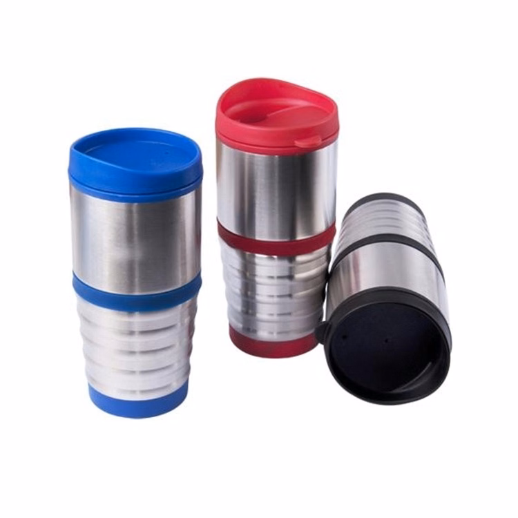 16 oz Stainless Steel Cup With Screw-On Lid