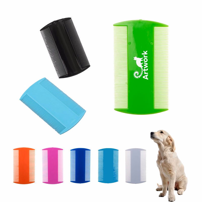 Double Row Dense Ruler Pet Comb