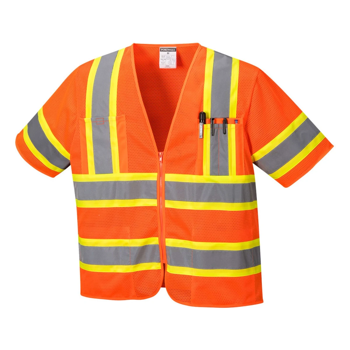 Portwest Augusta Sleeved Hi-Vis Vest 1