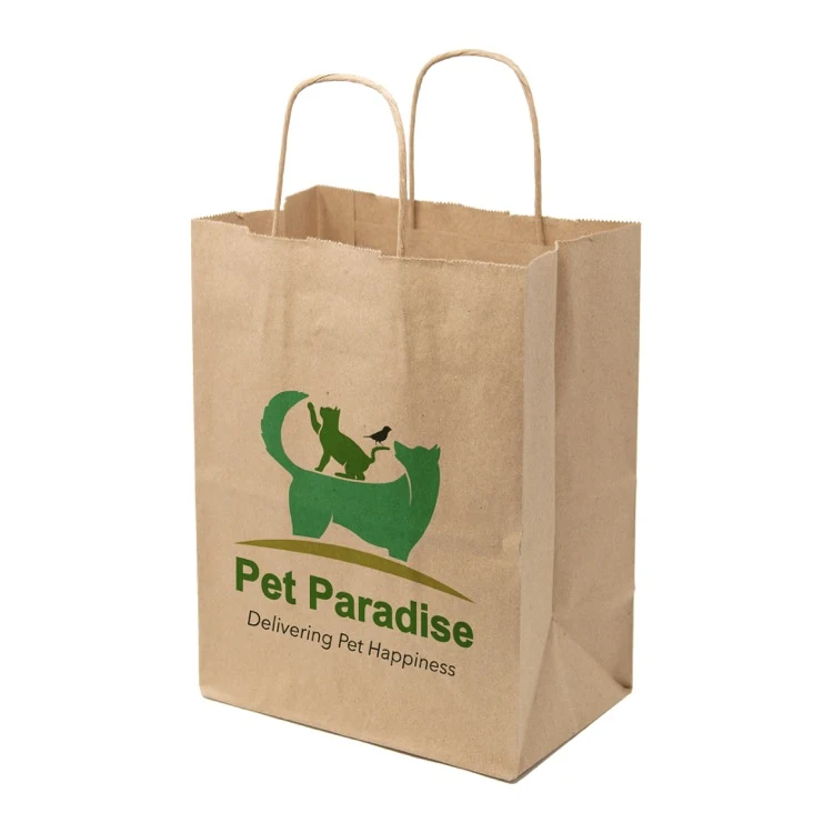 Full Color Kraft Paper Bag Shoppers (8" x 10" x 4.25") 1