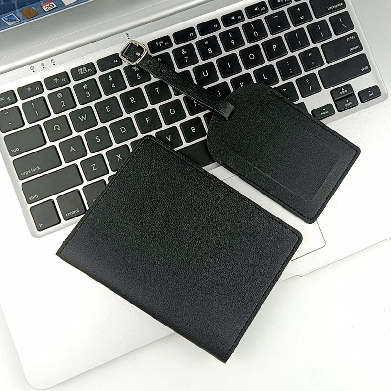 Custom Logo PU Leather Luggage Tag