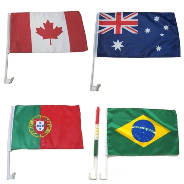 Polyester Knitting Car Flag 1