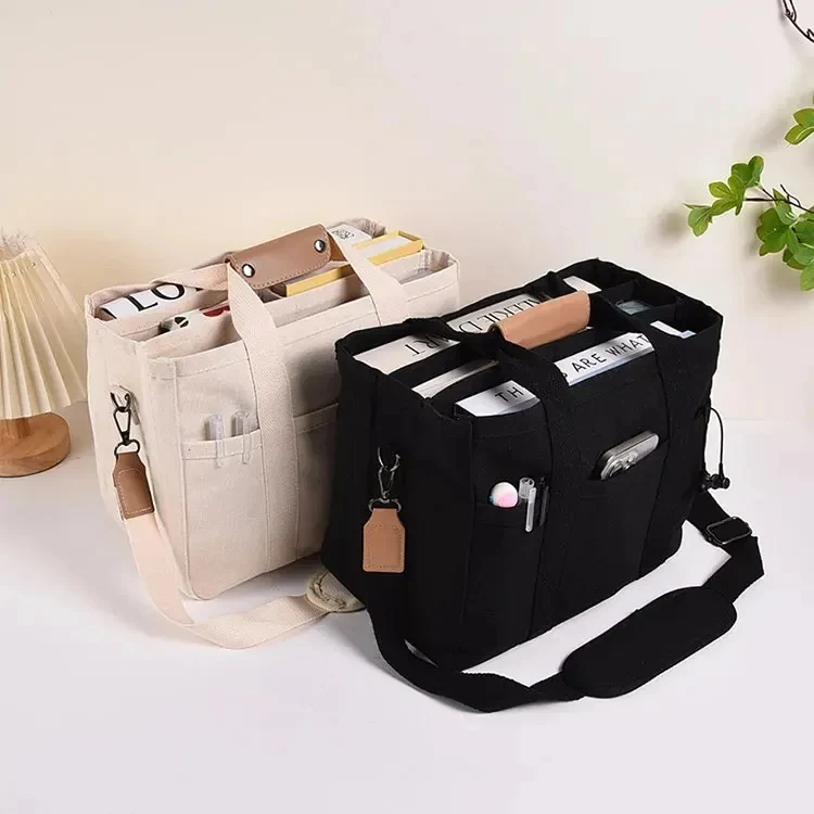 Custom Crossbody Canvas Tote Bag 1