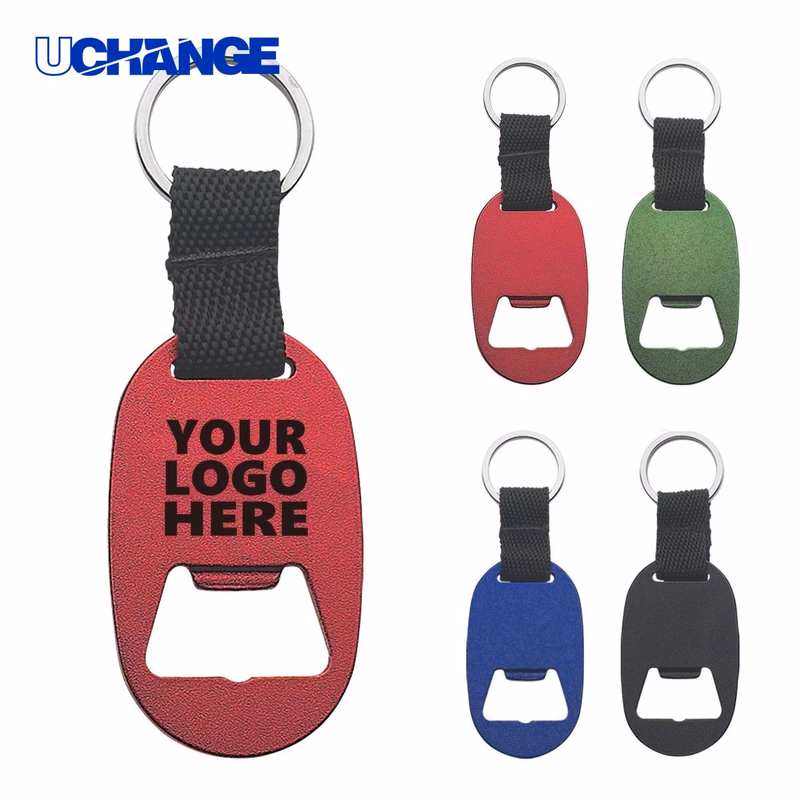 Metal Key Tag with Bottle Opener