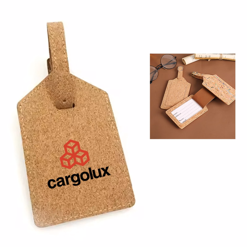 Eco-Friendly Cork Personalized Luggage Tag