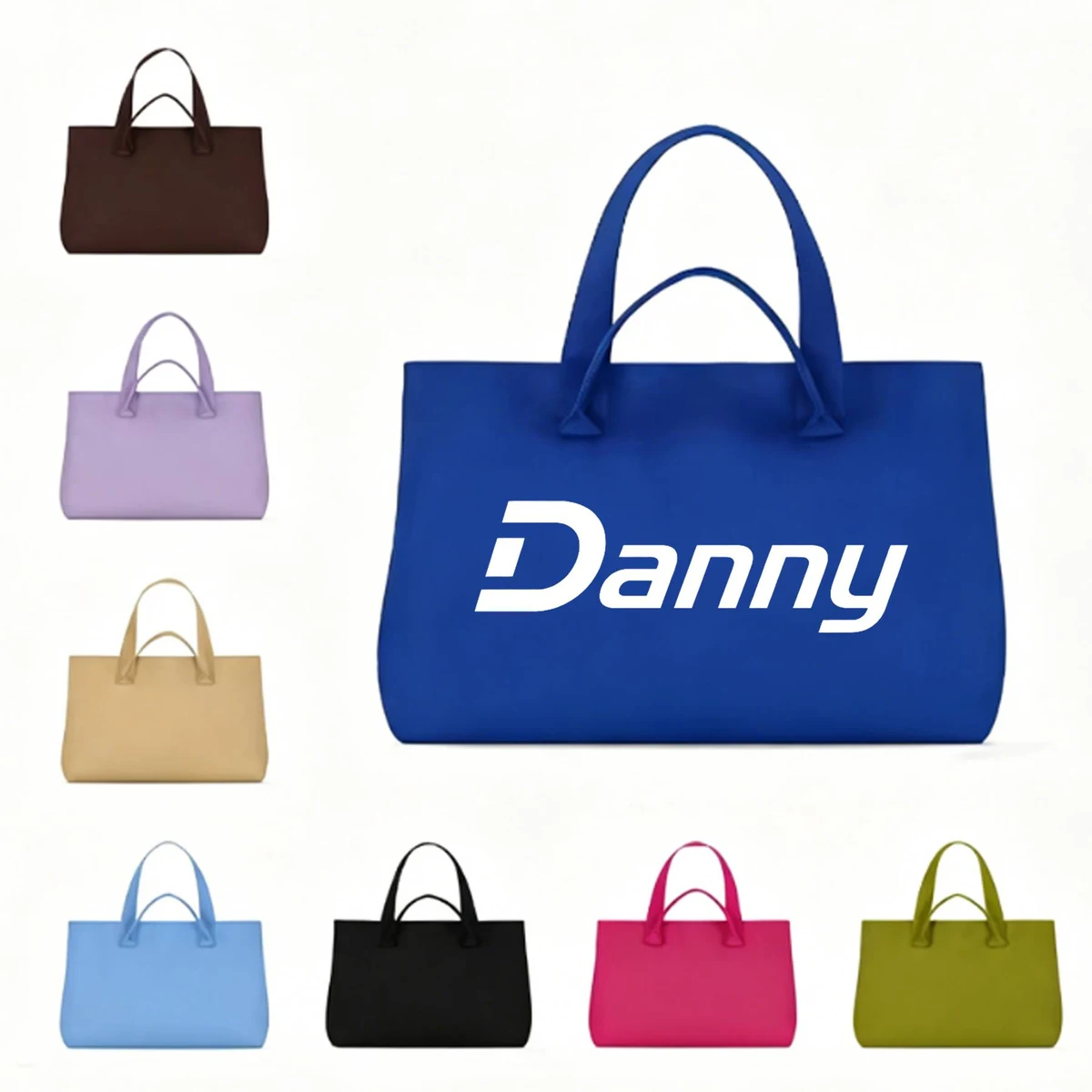 Knitted Top Handle Tote Bag, custom tote bag with logo imprint 1
