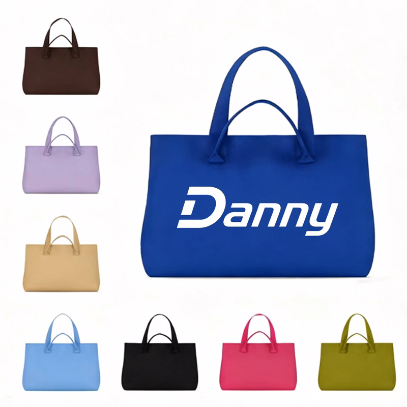 Knitted Top Handle Tote Bag