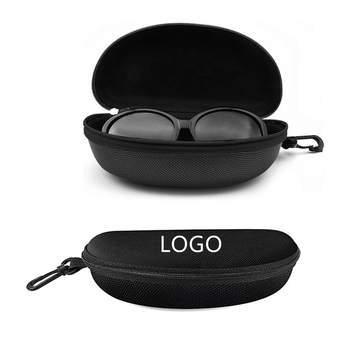 Zipper Shell Sunglasses Case With Hook 1