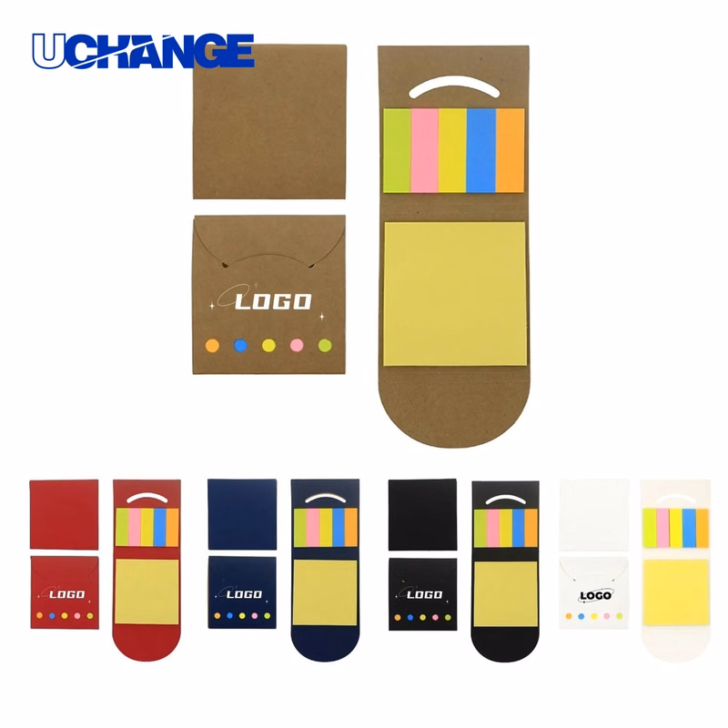 Mini Sticky Note Book with Kraft Box