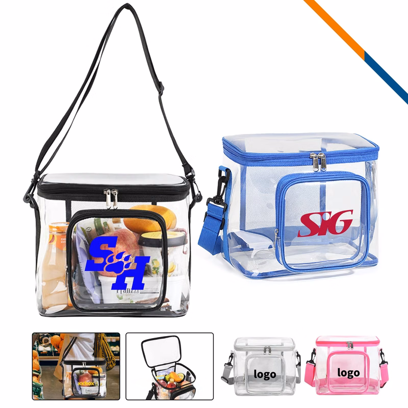 SleekClear PVC Clear Crossbody Bag