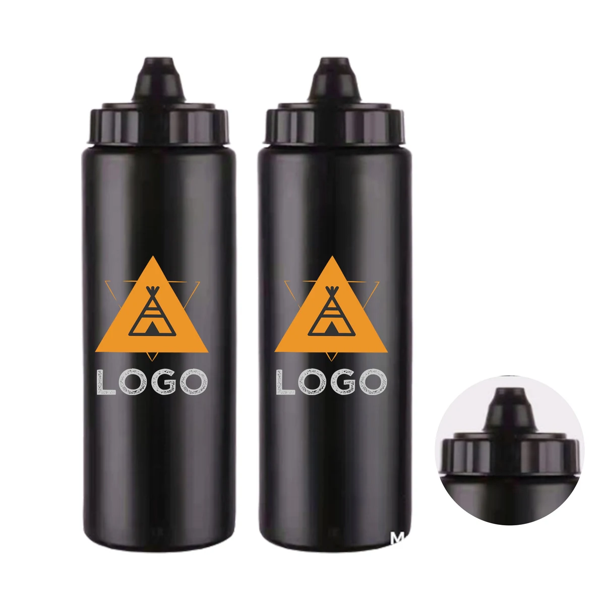 MOQ 50 Custom Plastic Cycling Water Bottle with Logo Print 1