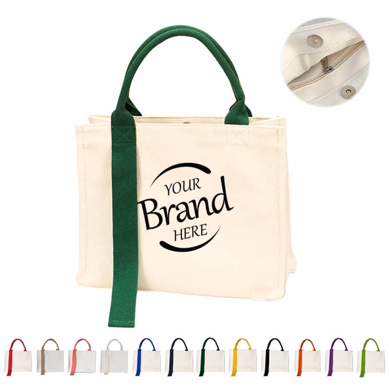 Cotton Tote Bag With Decorative Streamers
