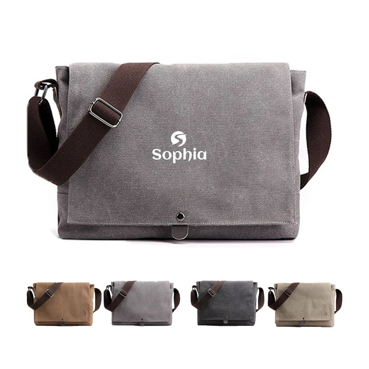 Canvas Crossbody Casual Messenger Bag 1