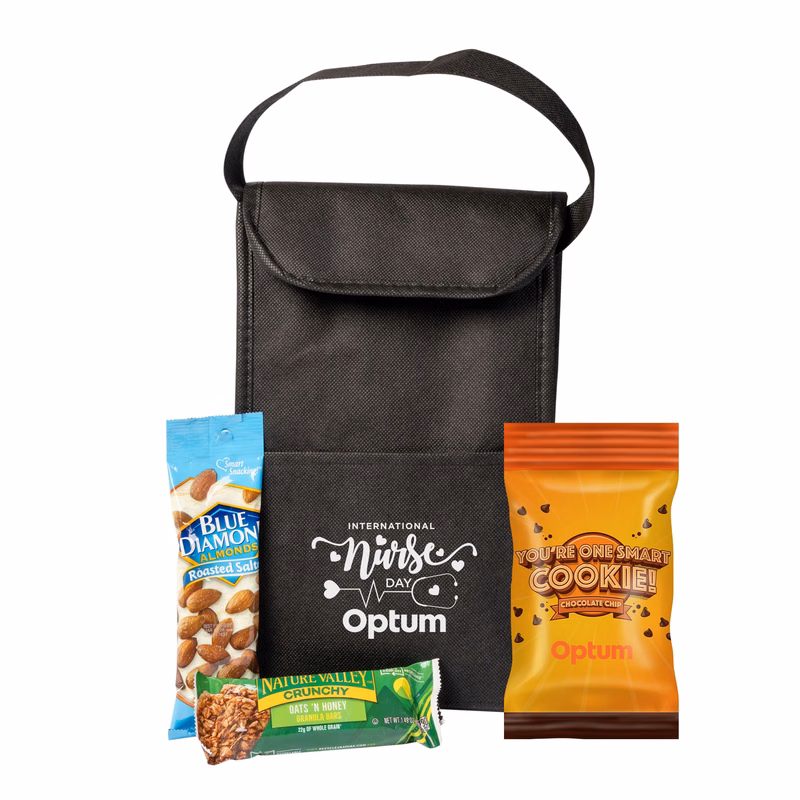 Insulated Lunch Bag with Snacks
