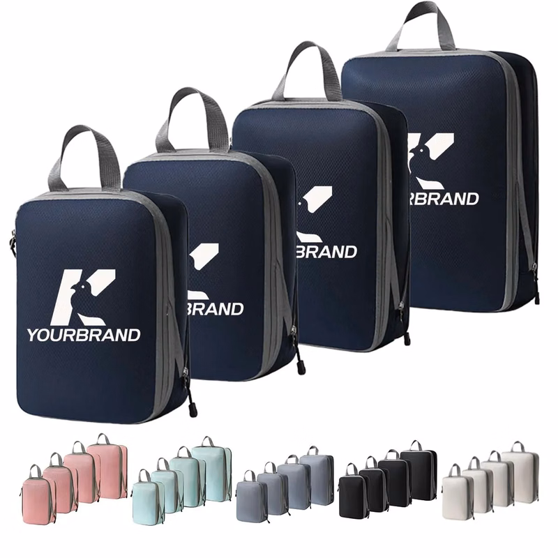 Stock 4 /5 /6 Set Travel Accessory Compression Packing Cubes