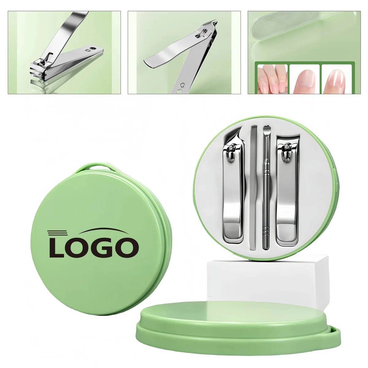 Premium Stainless Steel Travel Nail Care Grooming Set 1