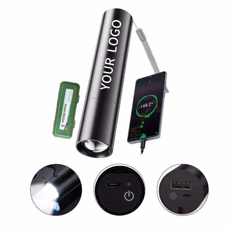 Compact 2 In 1 Torch and Charger for Camping