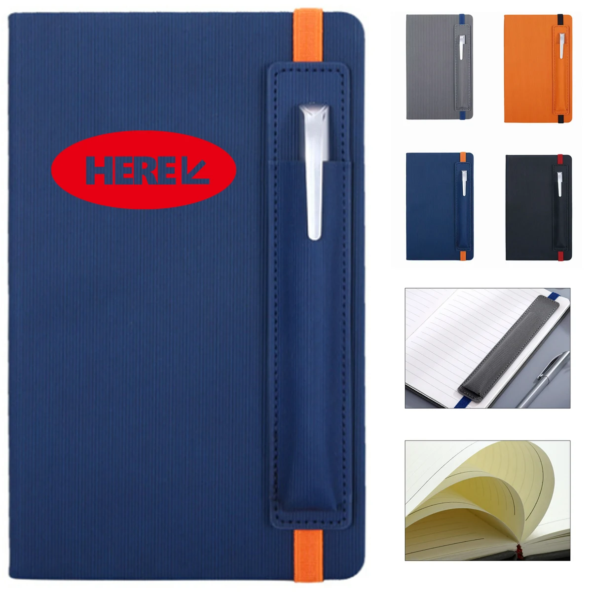 A5 Notepad with Pen Loop 1