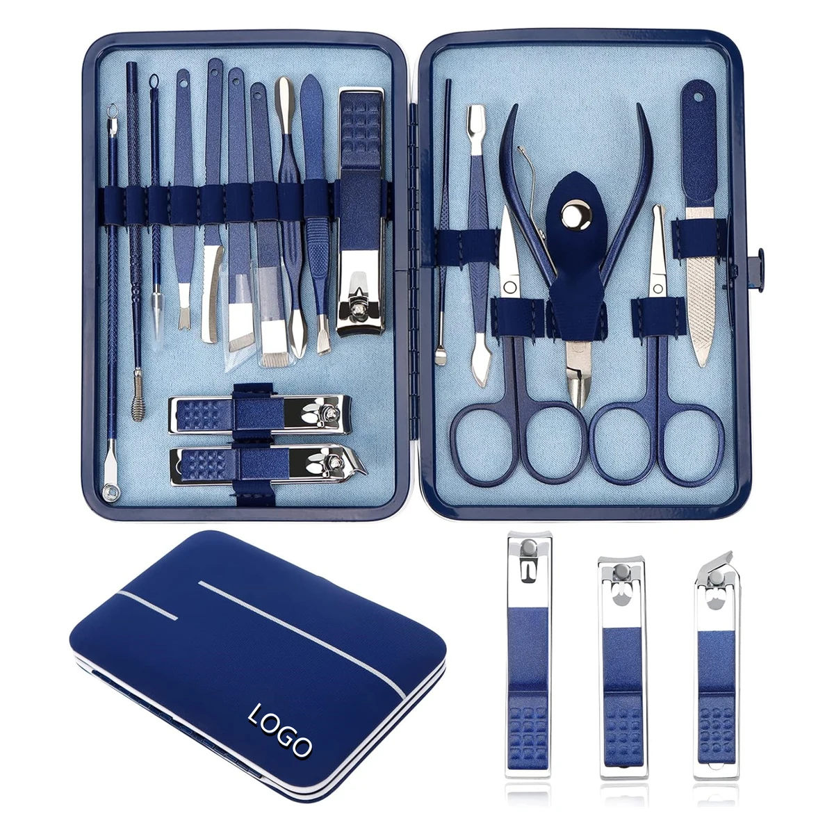 18 Pcs Manicure Set Nail Clippers Pedicure Kit 1