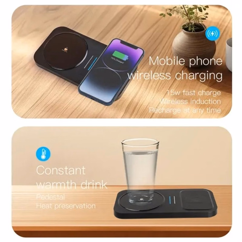 4 In 1 Coffee Mug Warmer with Wireless Charger
