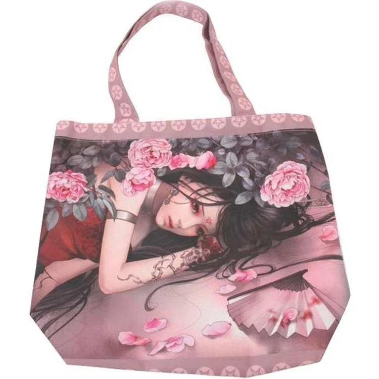 Full Color Recycled PET Tote - 13"x5.5"x13", custom tote bag with logo imprint 1