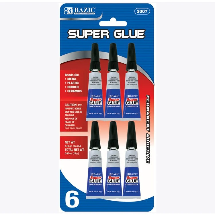 Super Glue - 0.10 oz 6 per Pack 1