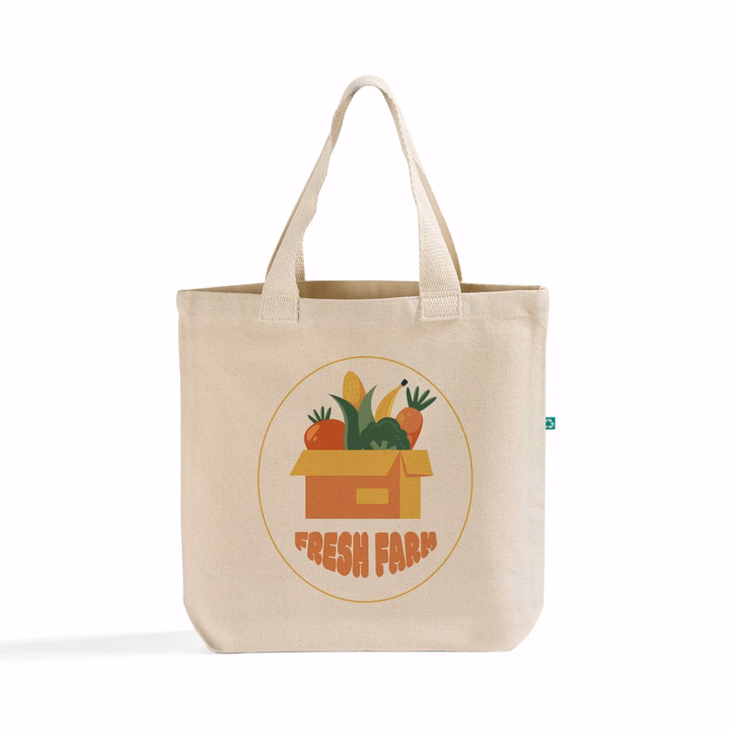 Recycled Canvas Trendy Essentials Tote Bag