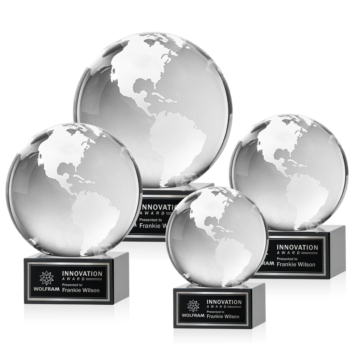 Globe Award on Hancock Base - Black 1