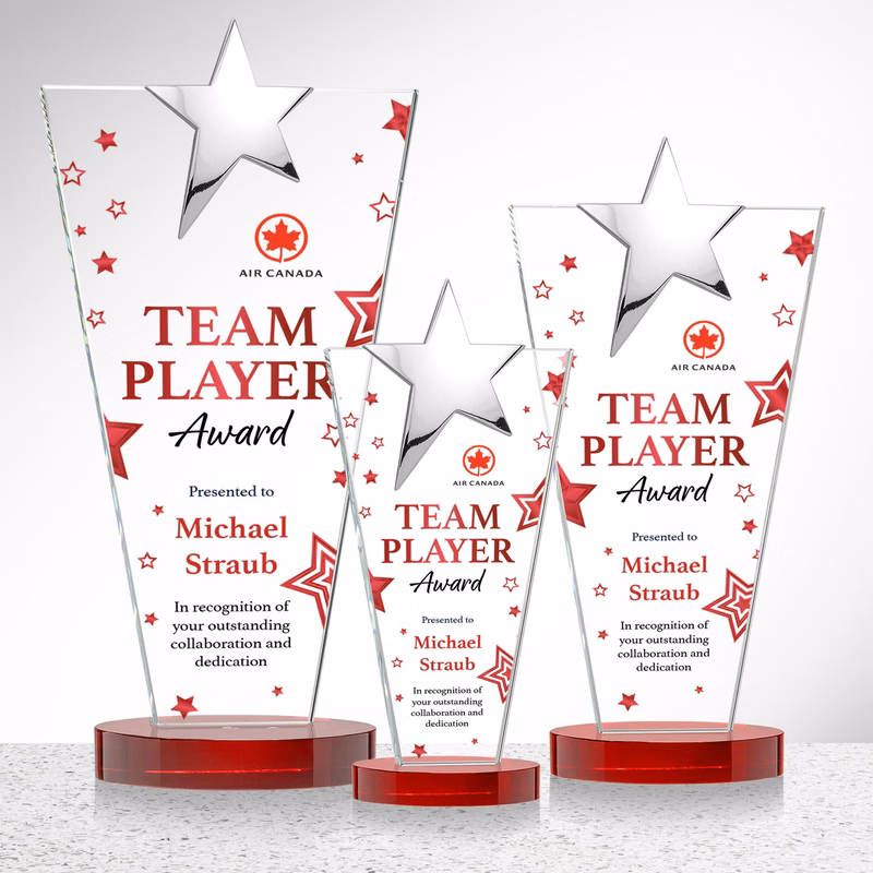 Mantella Chrome Star VividPrint™ Award - Red