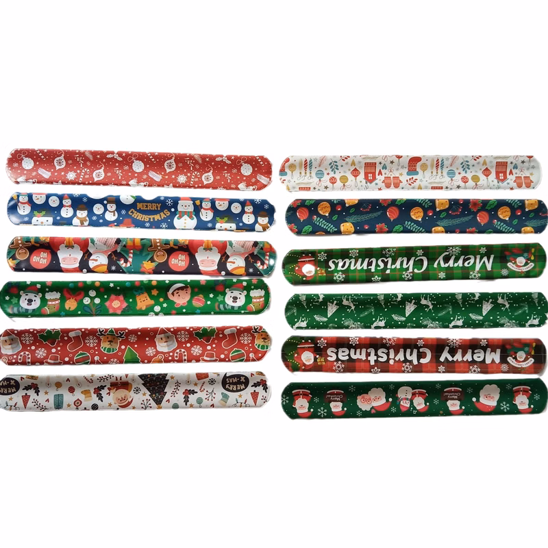 Christmas Decoration Slap Bracelets