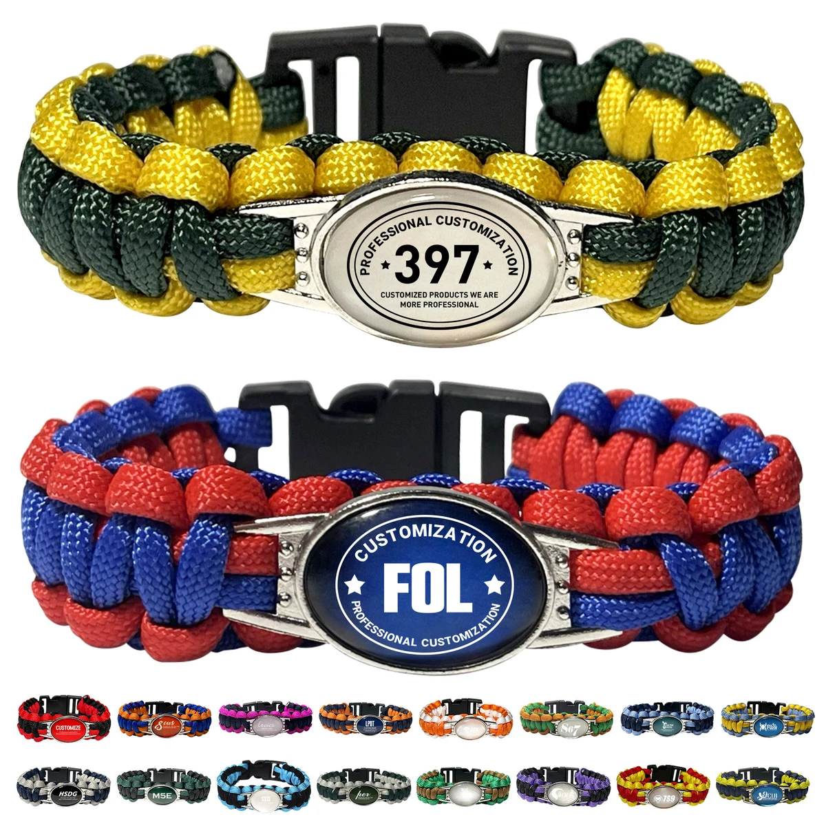 Durable Paracord Survival Bracelet Braided Tactical Emergency Cord 1