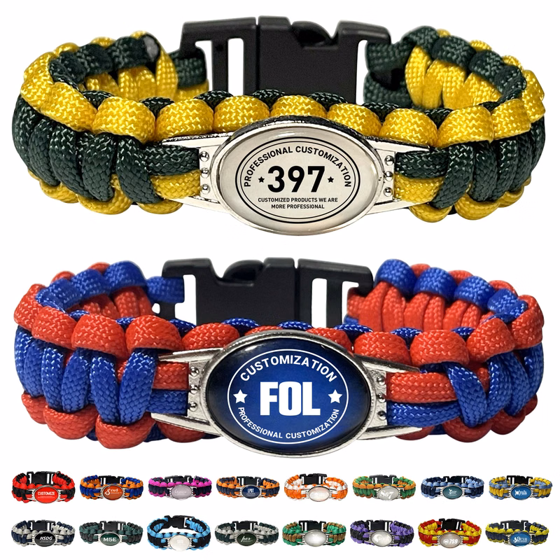 Durable Paracord Survival Bracelet Braided Tactical Emergency Cord