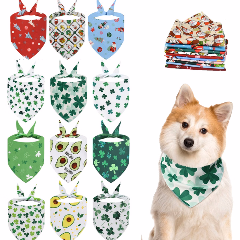 MOQ 50 Custom Holiday Pet Scarf