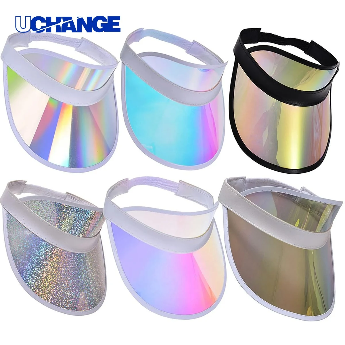 PVC Colored Sun Visor Hat 1