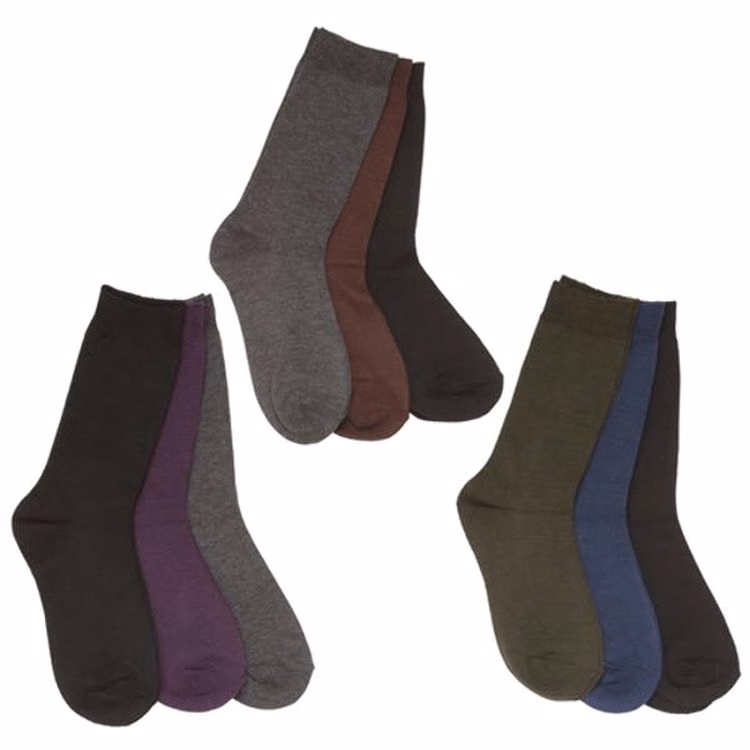 Women's Crew Socks - 3 Pack Solid Colors Size 9-11