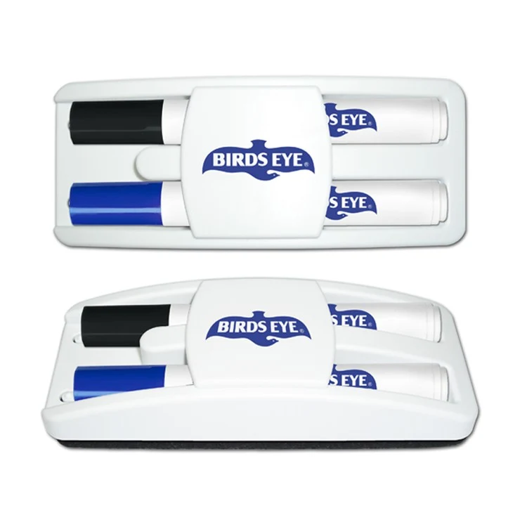 Dry Erase Gear Dry Erase Marker & Eraser Set - Black & Blue 1