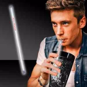 White Supreme Glow 9" Straws