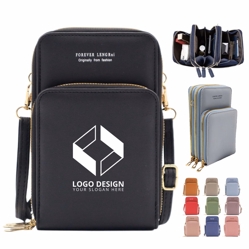 Travel Leather Purse Small Crossbody Bag With Card Slots