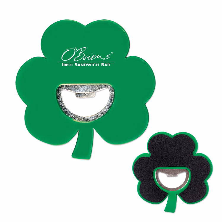 Shamrock Coaster Bottle Opener