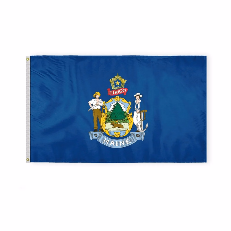 3'x5' Maine ePoly Printed Flags