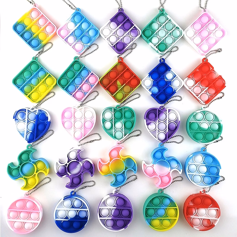 Push Bubble Fidget Sensory Toy With Buckle