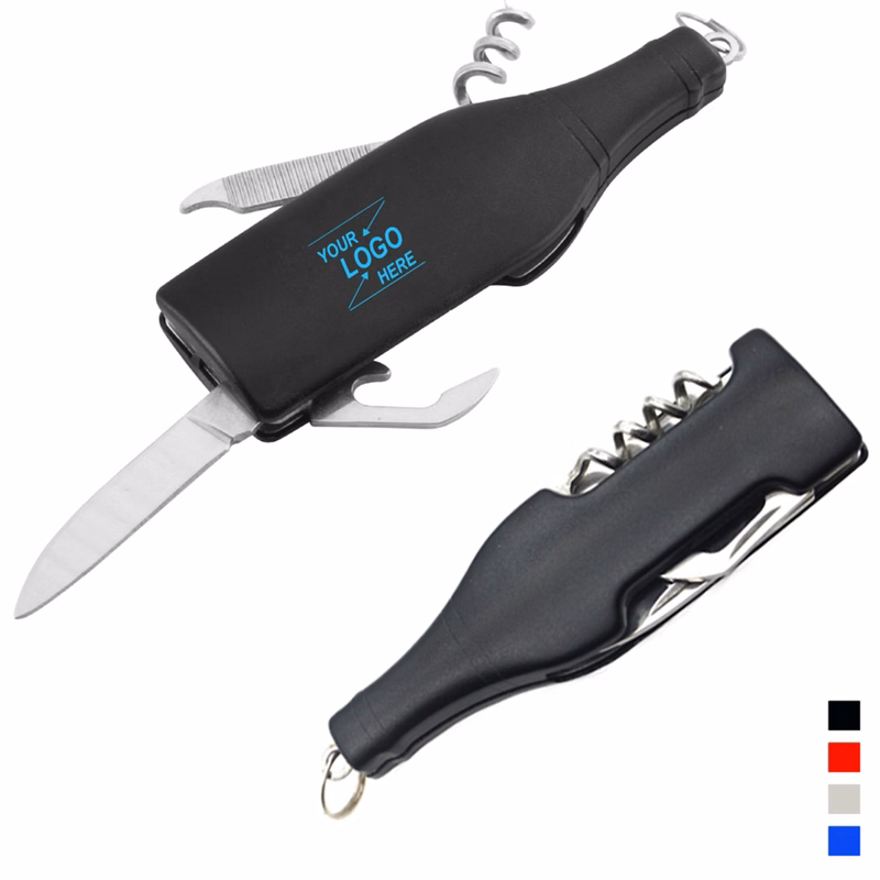 Multifunction Metal Bottle Keychain Tool