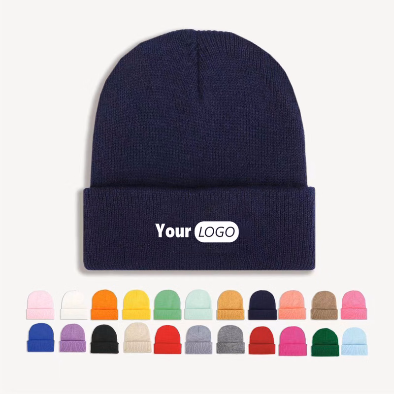 Customizable Knitted Beanie Hat