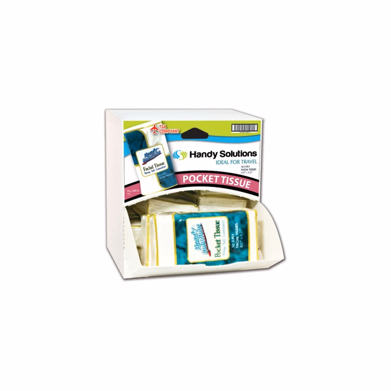 Pocket Tissues in Dispensing Case - 3-Ply 10 Pack