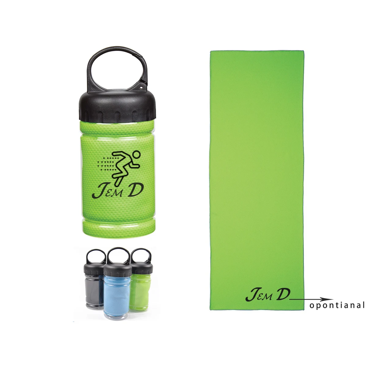 Cooling Towel w/ Portable Can 1