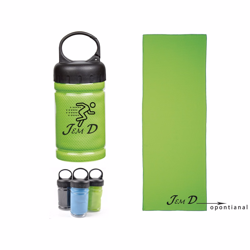 Cooling Towel w/ Portable Can