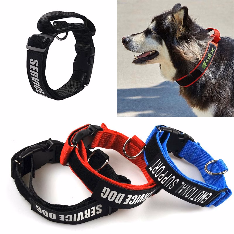 Tactical Dog Collars Adjustable Thick Nylon Handle