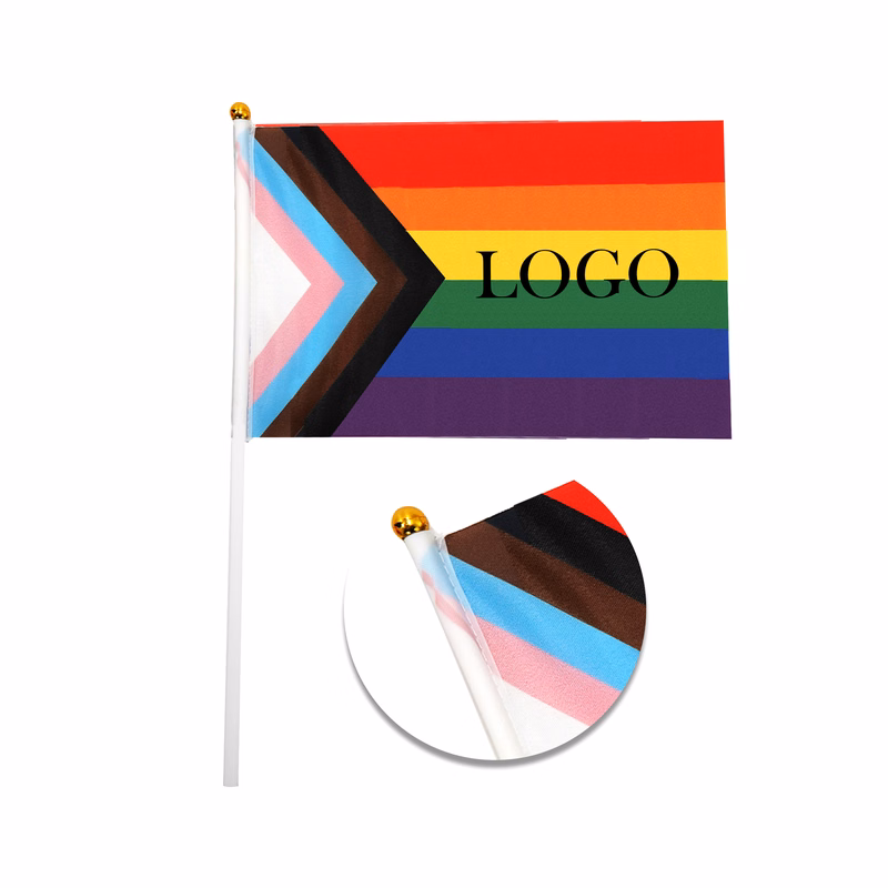 Mini Rainbow Hand Flag
