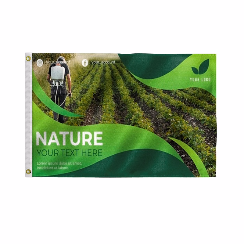 Custom Screen Sublimation Flag - 3' x 5' Nylon